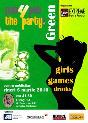 Pub4Pub the Party în Lucky 13 din Bucureşti