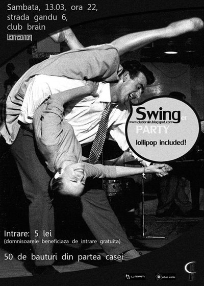 Swinger Dance Party în Club Brain din Iaşi