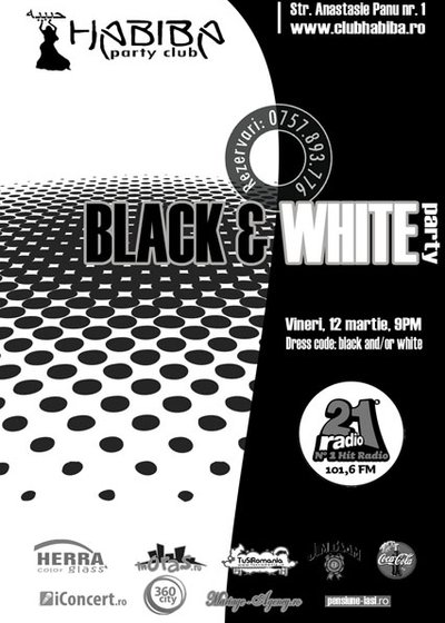 Black & White Party la Habiba Club din Iaşi