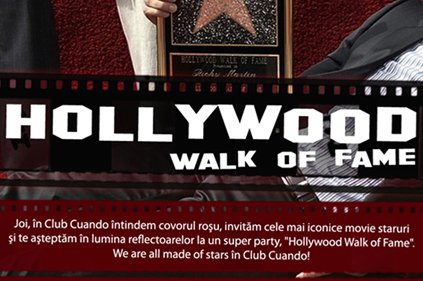 Hollywood walk of fame