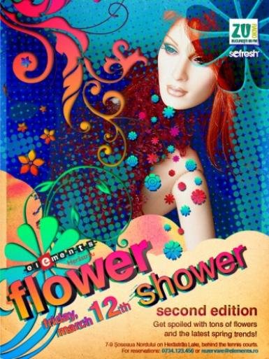 Flower Shower în Club Elements din Bucureşti