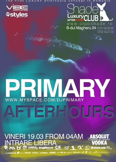 Primary în Club Shade din Bucureşti