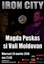 Concert Magda Puskas & Vali Moldovan în Iron City din Bucureşti