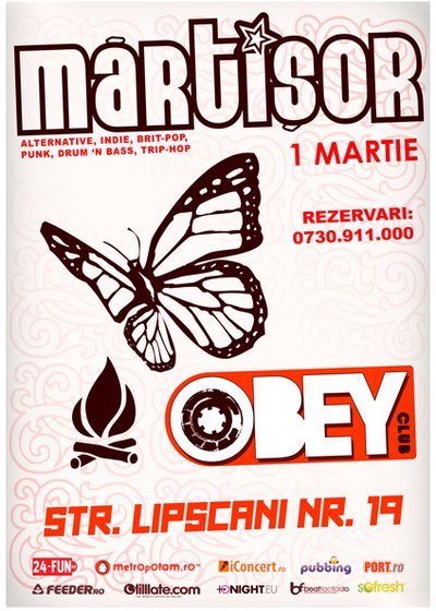 Mărţişor în Obey Club din Bucureşti