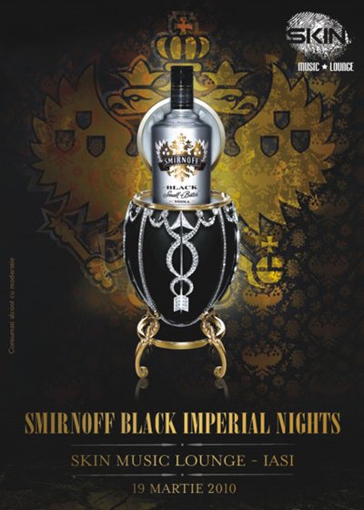 Smirnoff Black Imperial Nights în Club Skin din Iaşi