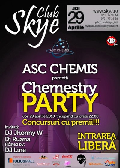 Chemestry Party în Club Skye din Iaşi