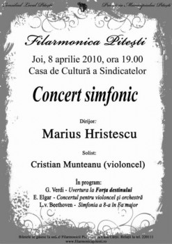 Concert Simfonic la Casa de Cultură a Sindicatelor din Piteşti