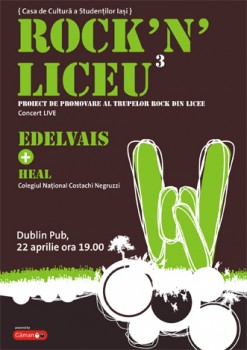 Rock’n’Liceu la Dublin Pub din Iaşi
