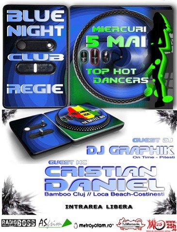 DJ Graphik & DJ Christian Daniel în Blue Night Club din Bucureşti