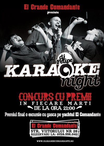 Karaoke Night în El Grande Comandante din Bucureşti