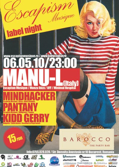 Escapism Musique la Barocco Bar din Bucureşti
