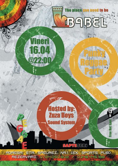 Punky Reggae Party la Babel Pub din Piteşti