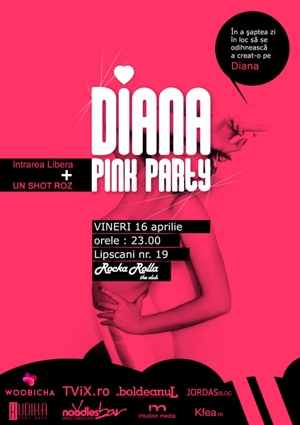 Diana Pink Party în Rocka Rolla The Club din Bucureşti