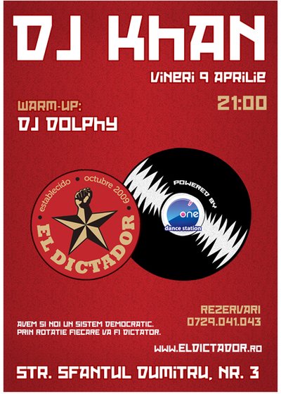 Dj Khan în El Dictador din Bucureşti
