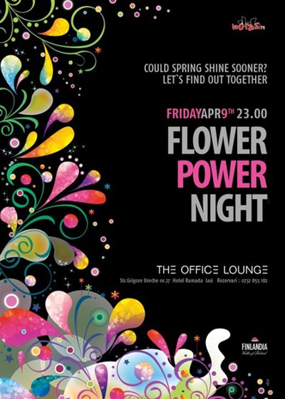 Flower Power Night la The Office Lounge din Iaşi
