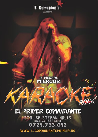 Karaoke Rock în El Primer Comandante din Bucureşti