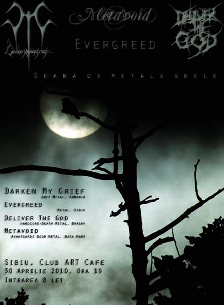 Concert Darken My Grief la Art Cafe din Sibiu