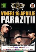 Concert Paraziţii în Club Bamboo din Bucureşti