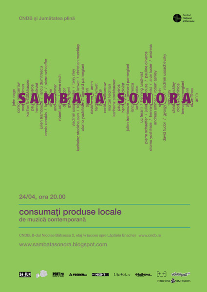 Sâmbăta Sonoră la Centrul Naţional al Dansului din Bucureşti