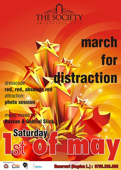 March 4 Distraction la The Society Club din Piatra Neamţ
