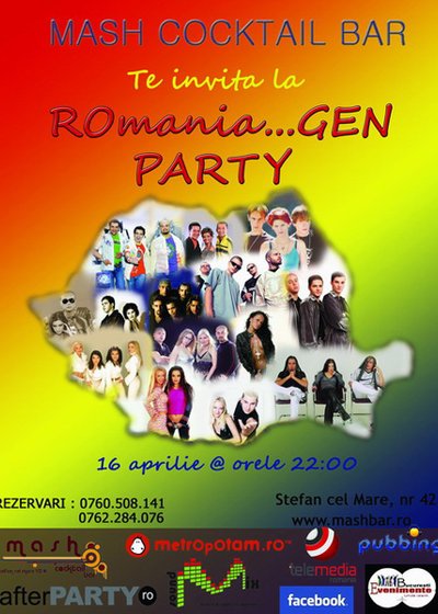 ROmania… GEN party în Mash Cocktail Bar din Bucureşti