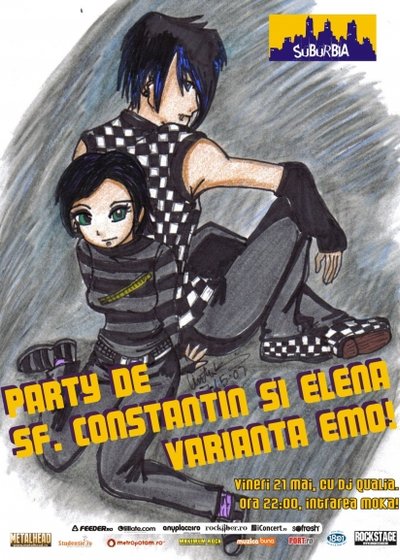 Sf. Constantin si Elena Party: Varianta Emo în Club Suburbia din Bucureşti