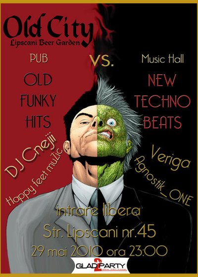 Old Funky Hits VS New Techno Beats la Old City din Bucureşti