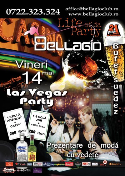 Las Vegas Party în Bellagio Club din Bucureşti