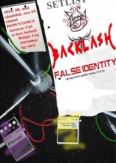 Concert Backlash & False Identity la Club Downtown din Târgu Mureş