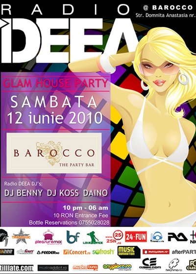 Glam House Party la Barocco Bar din Bucureşti