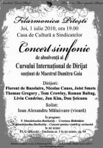 Concert Simfonic la Casa de Cultură a Sindicatelor din Piteşti