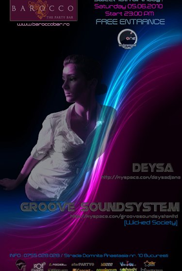 Deysa & Groove Soundsystem la Barocco Bar din Bucureşti