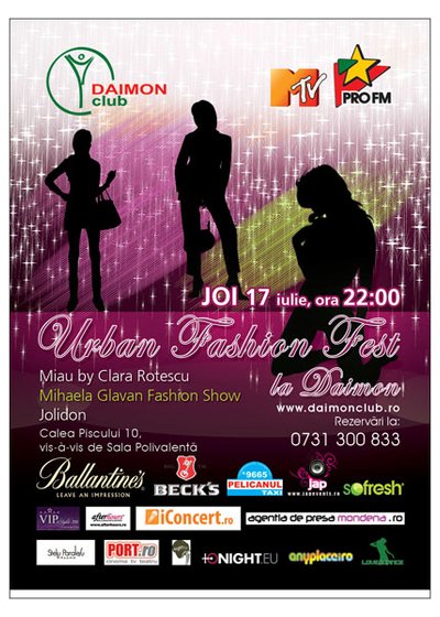 Urban Fashion Fest la Daimon Club din Bucureşti