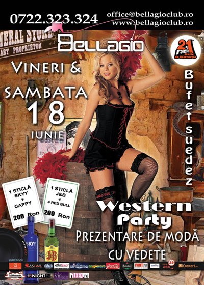 Western Party în Bellagio Club din Bucureşti