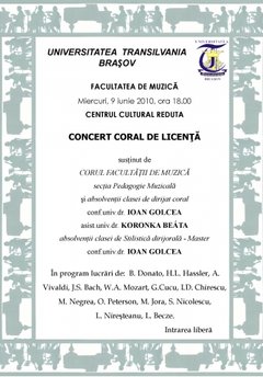 Concert Coral de Licenţă