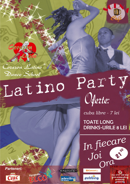Latino Party la Scena Cafe din Galaţi