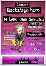 Concert Backstage Hero în Club Suburbia din Bucureşti