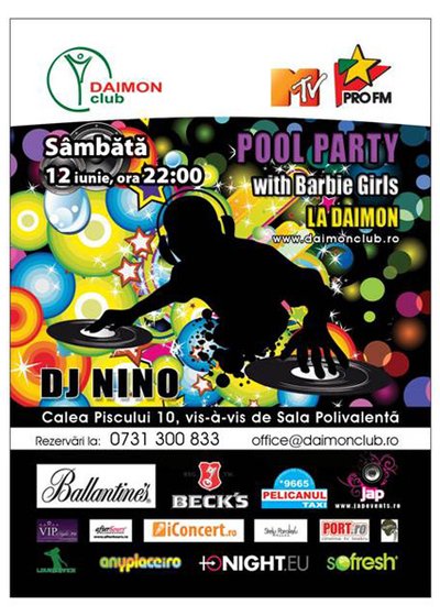 Pool Party la Daimon Club din Bucureşti