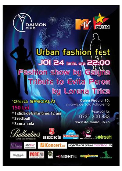 Urban Fashion Fest la Daimon Club din Bucureşti