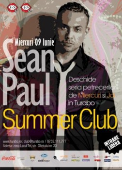 Concert Sean Paul la Turabo Summer Club din Bucureşti