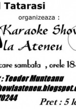 Karaoke la Ateneul Tatarasi din Iaşi