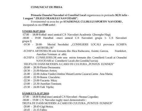Zilele Oraşului Năvodari 2010