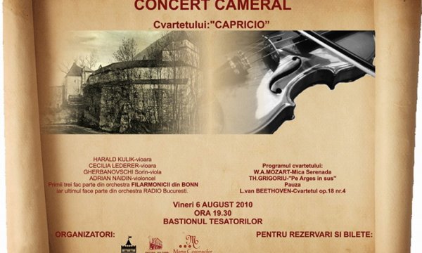 Concert Cameral Cvartetul Capricio
