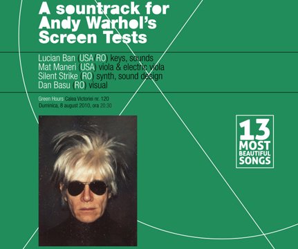 A Soundtrack for Andy Warhol’s Screen Tests