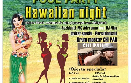 Hawaiian Night Pool Party