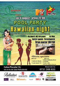 Hawaiian Night Pool Party
