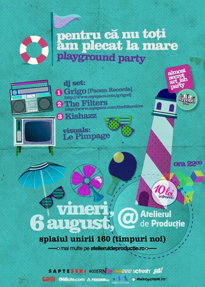 Playground Party la Atelierul de Producţie din Bucureşti