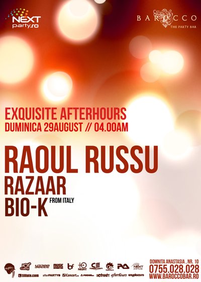 Exquisite Afterhours la Barocco Bar din Bucureşti