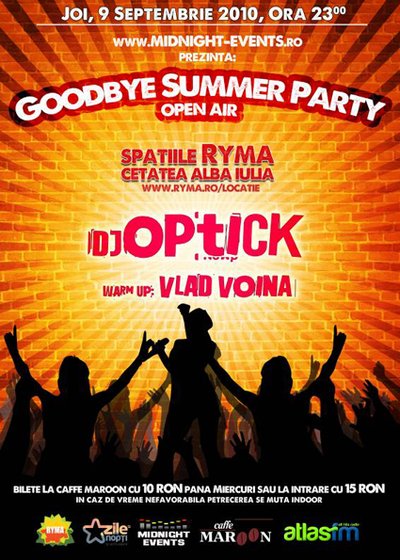 Goodbye Summer Party la Spatiile RYMA Cetatea Alba Iulia