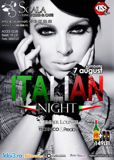Italian Night la Scala Summer Lounge din Piatra Neamţ